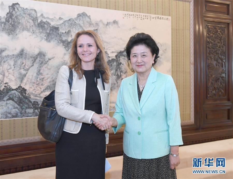 （XHDW）劉延東會見世界反興奮劑機構副主席、挪威文化大臣琳達·海勒蘭