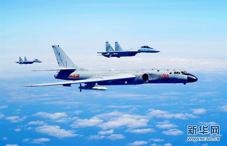 （圖文互動）（1）空軍發布宣傳片展現殲-20、蘇-35、轟-6K海上新航跡