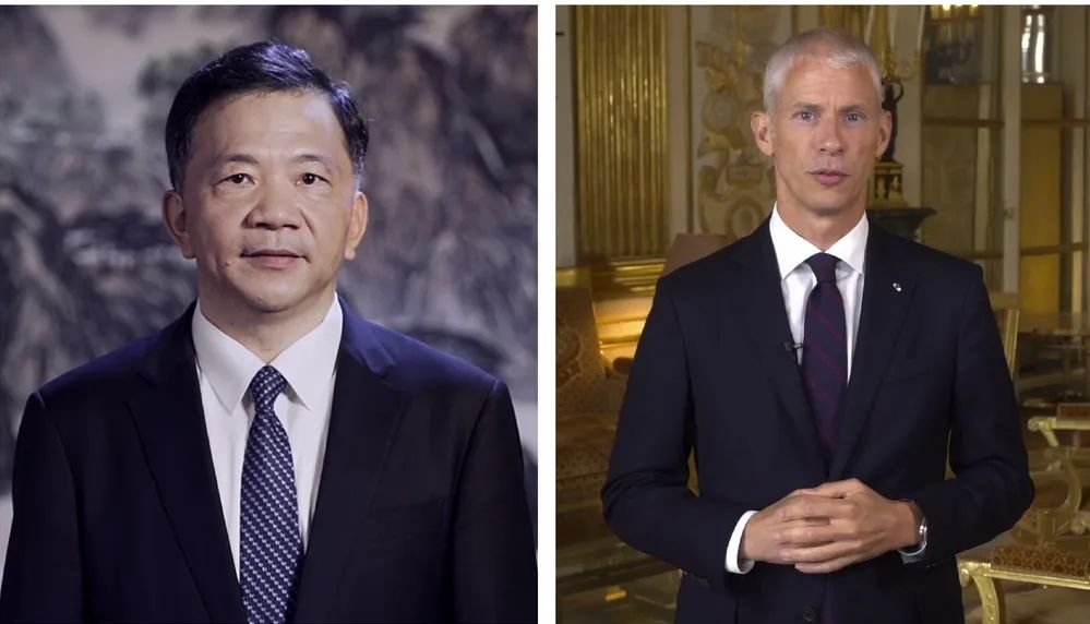 中宣部副部長，中央廣播電視總臺臺長、  總編輯慎海雄與法國文化部部長弗蘭克·里斯特  共同宣布項目啟動