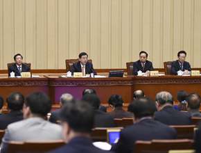 張德江主持十二屆全國人大常委會第二十次會議閉幕會