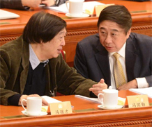 馮鞏、馮驥才出席政協全體會議