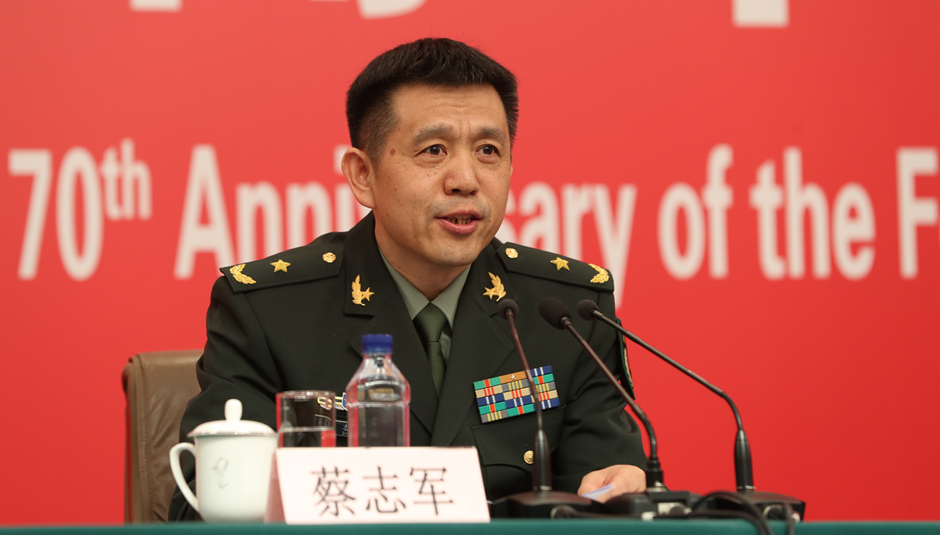 閱兵領導小組辦公室副主任、中央軍委聯合參謀部作戰局副局長蔡志軍