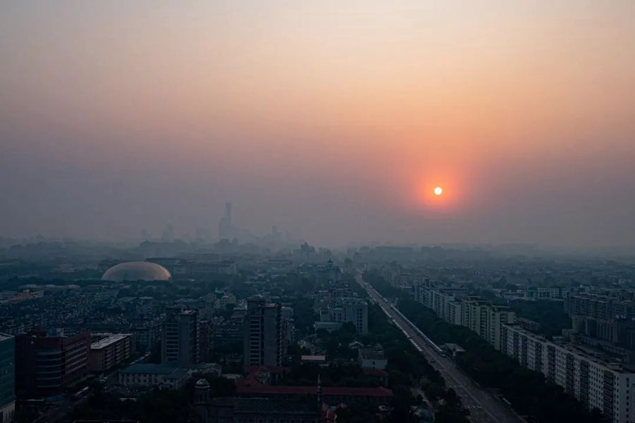 這就是今天早上的北京！