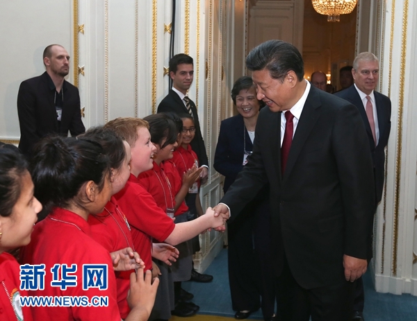 10月22日，國家主席習近平在倫敦出席全英孔子學院和孔子課堂年會開幕式。 新華社記者 龐興雷 攝 