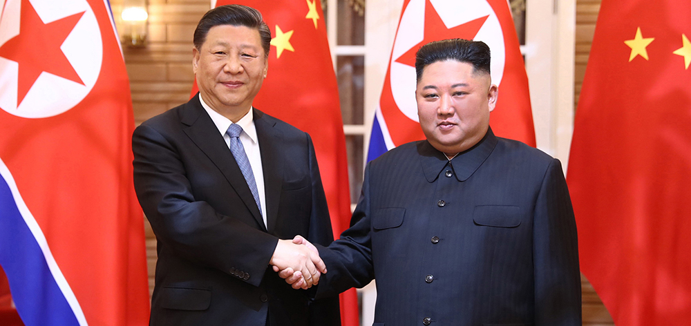 習近平同朝鮮勞動黨委員長、國務委員會委員長金正恩舉行會談
